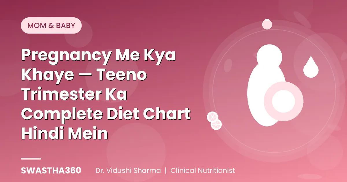 Pregnancy Me Kya Khaye — Teeno Trimester Ka Complete Diet Chart Hindi Mein