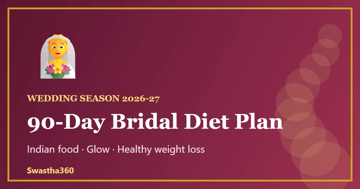Pre-Wedding Diet Plan for Brides: 90-Day Indian Diet Chart for Glow & Healthy Weight Loss